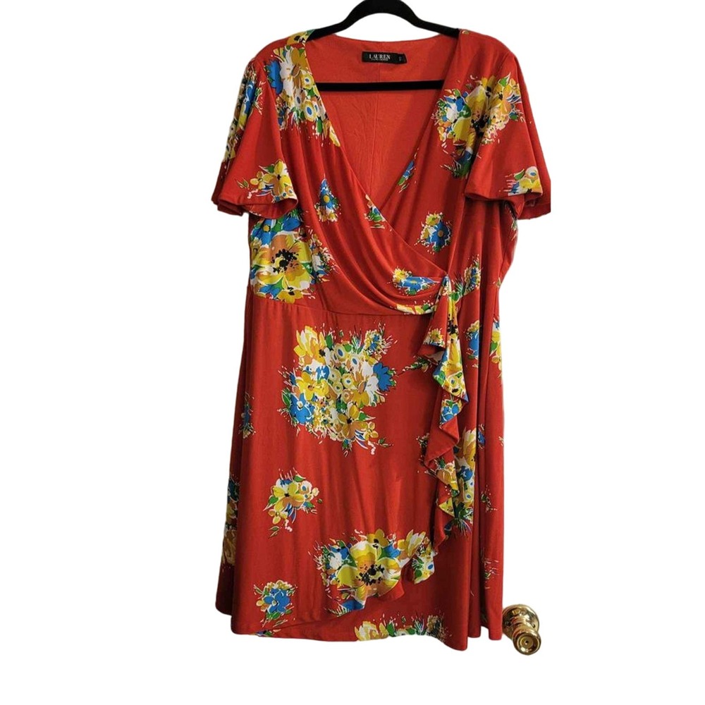 Ralph Lauren Women's Dresses Size 16 red floral